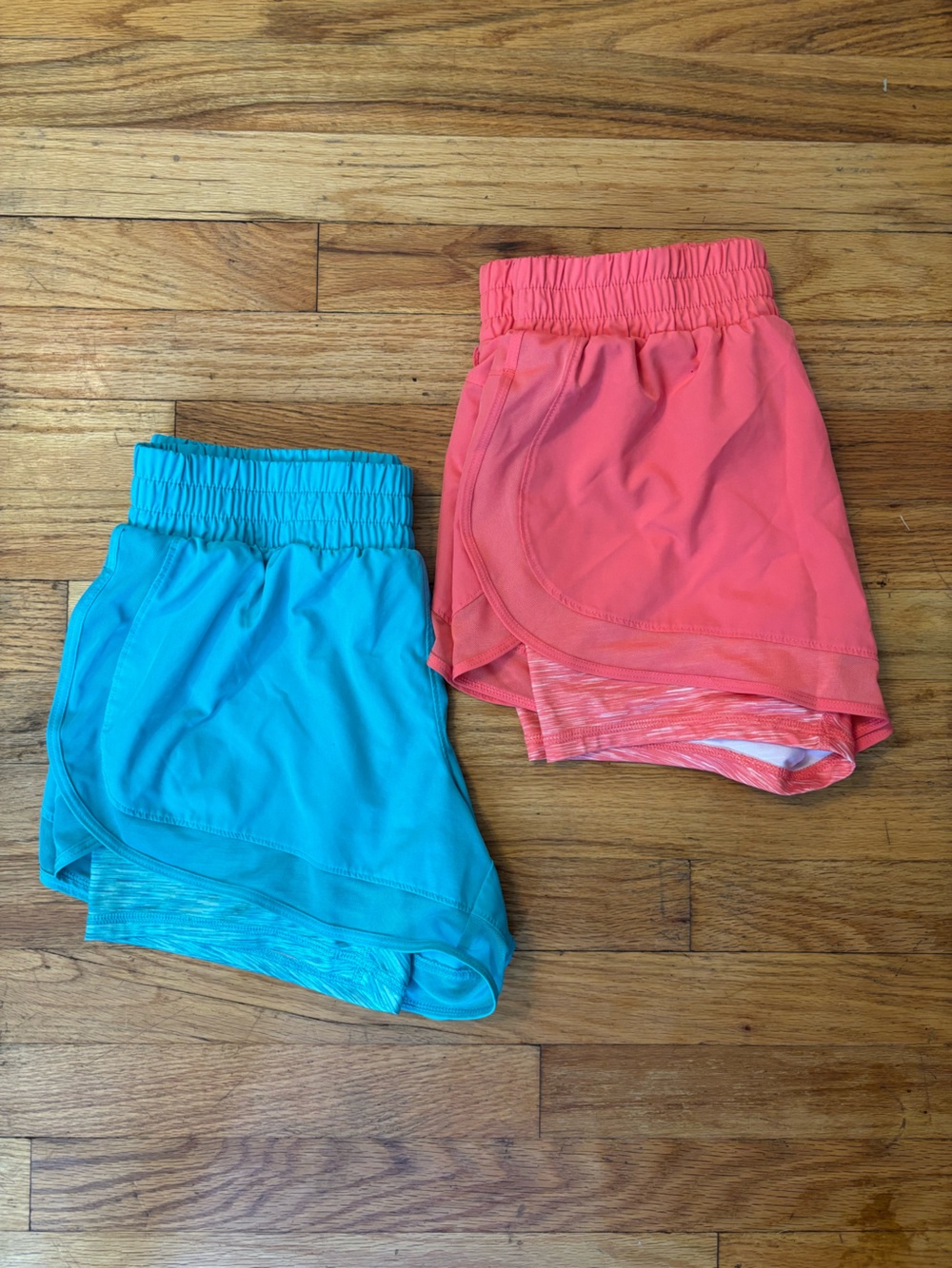 Avia Coral and Turquoise Athletic Shorts - Set of 2 - Size Medium 8/10